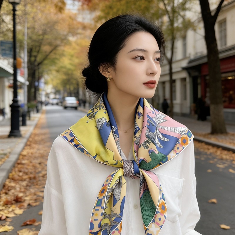 Square Silk Scarf 90CM Luxury  - Luxury Bags Brand review and price