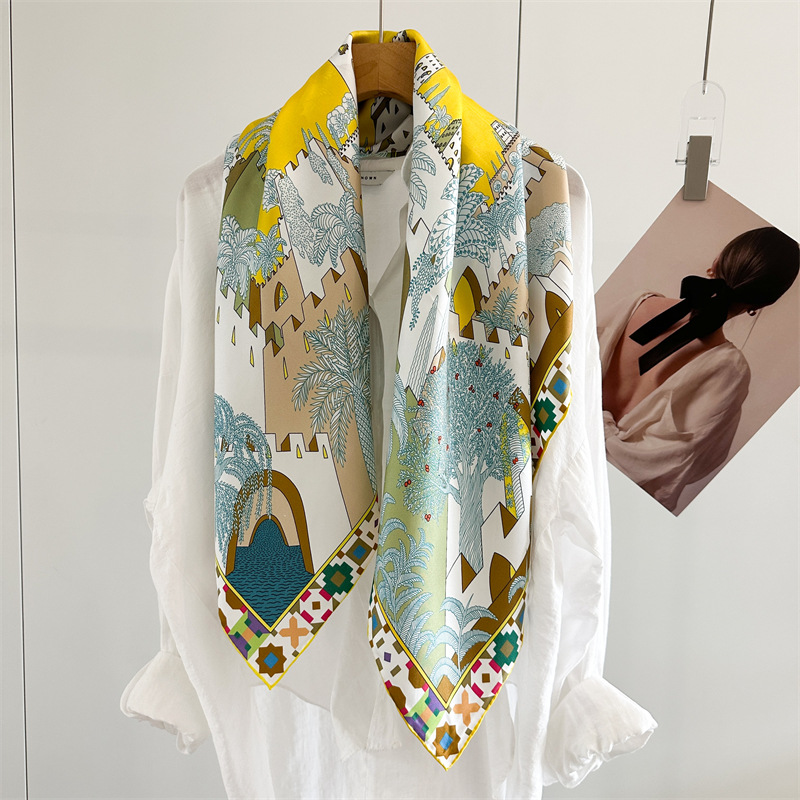 Square Silk Scarf 90CM Luxury  - Luxury Bags Brand review and price