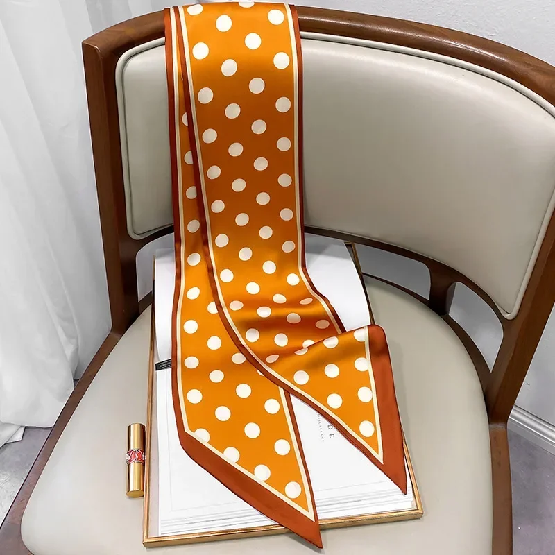 Design Print Skinny Scarf Plai - Luxury Bags Brand review and price