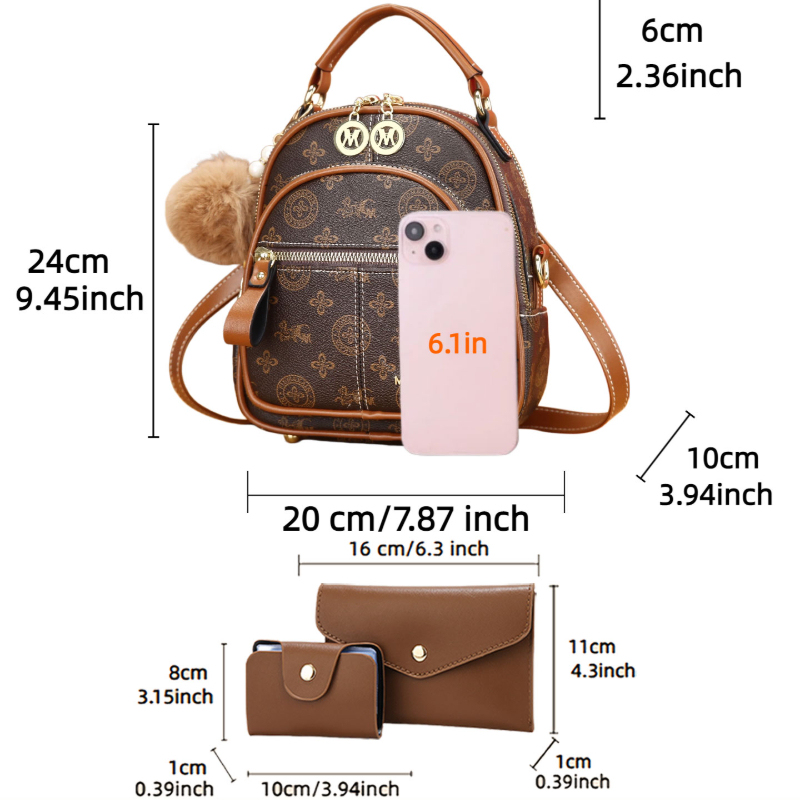 3-piece women's bag set, light - Luxury Bags & Leather Repair Of Atlanta Photos review and price