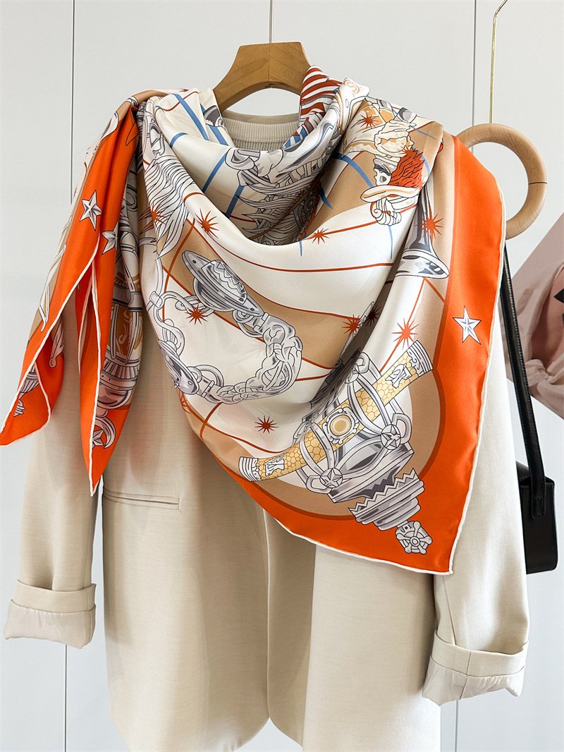 Luxury Brand Scarf Large Silk  - Luxury Bags Brand review and price