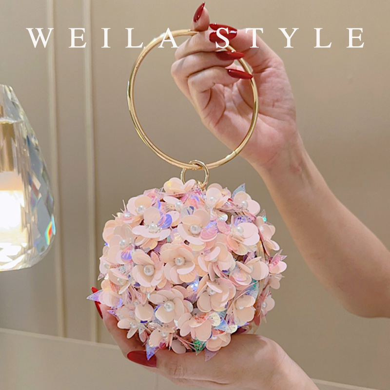 Mini Sequin Flower Evening Bag - Mini Bag Evening Clutch review and price